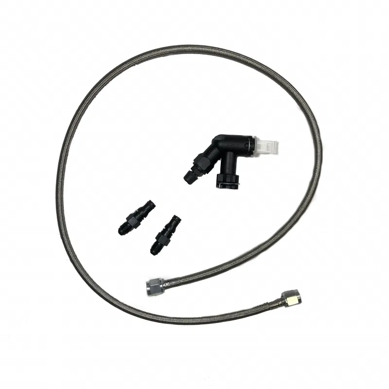 139252 – MCLEOD Clutch Hose, Stainless Steel Braid Hydraulic 36 Inch Length With Two Wireclip And Bleeder Elbow